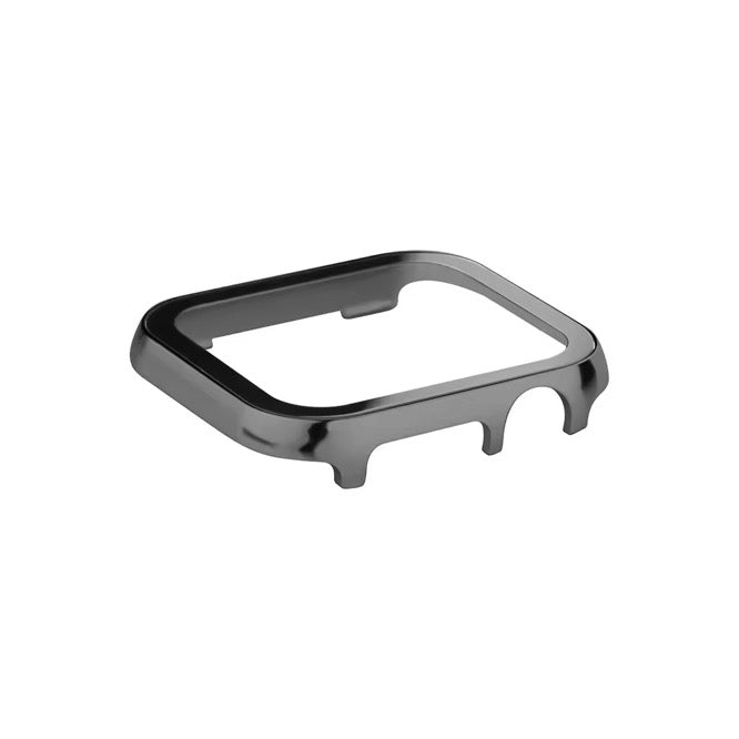 APPLE WATCH CASE COVER WITH TEMPERED FILM - BLACK