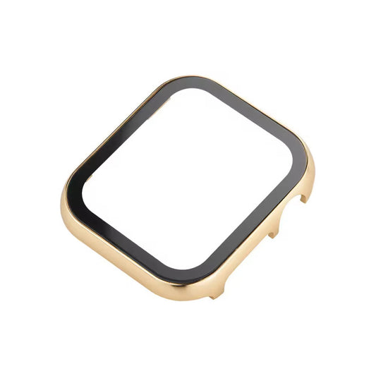 APPLE WATCH CASE COVER WITH TEMPERED FILM - GOLD