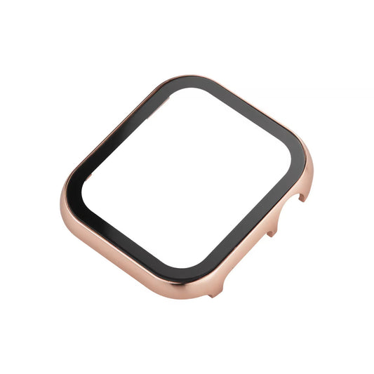 APPLE WATCH CASE COVER WITH TEMPERED FILM - ROSE GOLD